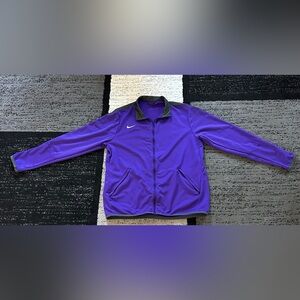 Nike Purple Track Jacket with Black Collar